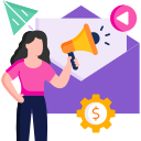 Marketing assistant icon