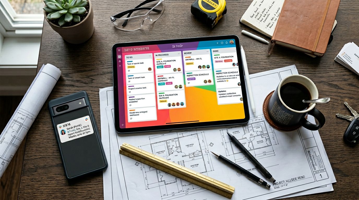 Successful remote team management dashboard
